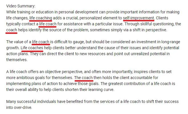 Use As Many Keywords in Video Description As you Can naturally